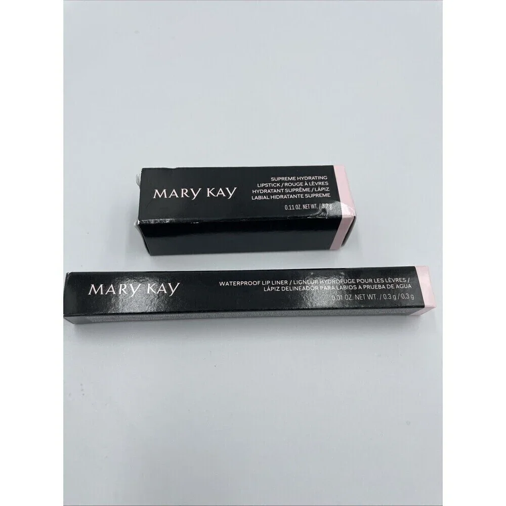 MARY KAY Waterproof Lip Liner Supreme Hydrating Natural Lipstick NEW Lot Of 2